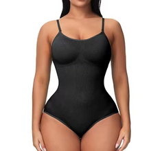 Load image into Gallery viewer, V Neck Spaghetti Strap Compression Bodysuit Shapewear