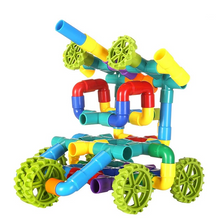 Load image into Gallery viewer, Kids Pipeline Building Blocks Water Construction Set