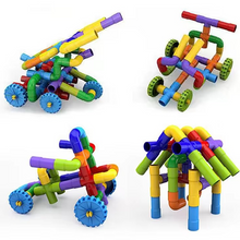Load image into Gallery viewer, Kids Pipeline Building Blocks Water Construction Set