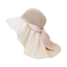 Load image into Gallery viewer, Summer Bucket Hat for Women with Detachable Shawl, Lightweight Mesh Sun Hat for Face and Neck Protection