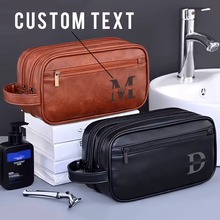 Load image into Gallery viewer, Portable Double Layer Toiletry Bag for Travel and Gym