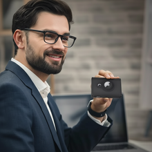 Load image into Gallery viewer, Mens Leather Wallet with AirTag Slot and RFID Protection
