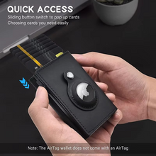 Load image into Gallery viewer, Men's Leather Wallet with AirTag Slot and RFID Protection