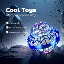 Load image into Gallery viewer, Flying Mini Drone Ball Toy with LED Lights, Hands-Free Hover Spinner for Kids