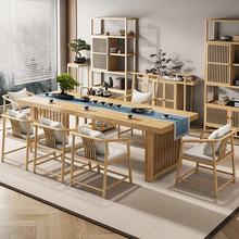 Load image into Gallery viewer, Modern Chinese Log Tea Table and Chair Set for Home Tea Ceremony