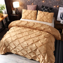 Load image into Gallery viewer, Luxury Black Pinch Pleat Duvet Cover Set King Size