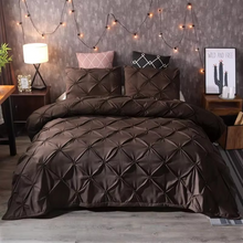 Load image into Gallery viewer, Luxury Black Pinch Pleat Duvet Cover Set King Size