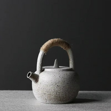 Load image into Gallery viewer, Handmade Japanese Stone Ceramic Mini Teapot 6.8 fl oz