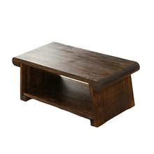 Load image into Gallery viewer, Foldable Paulownia Wood Coffee Table, Japanese Tatami Style Desk with Rice Window Pattern
