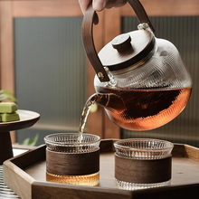 Load image into Gallery viewer, High Borosilicate Glass Teapot and Cup Set