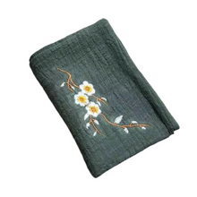 Load image into Gallery viewer, Premium Cotton and Linen Tea Towel with Embroidered Finish