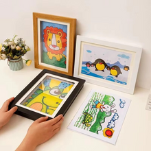 Load image into Gallery viewer, Magnetic Front-Opening Kids Art Frame for Drawings, Photos and Posters