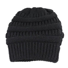 Load image into Gallery viewer, Satin Lined Knitted Beanie for Women and Men Warm Winter Slouch Hat