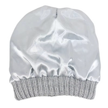 Load image into Gallery viewer, Satin Lined Knitted Beanie for Women and Men Warm Winter Slouch Hat