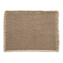 Load image into Gallery viewer, Linen Woven Bath Mat Quick Dry Super Absorbent Waffle Floor Mat