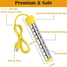 Load image into Gallery viewer, Bucket Water Heater with Insulated Handle and Safety Guard for Camping