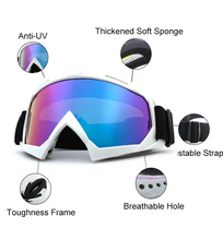 Load image into Gallery viewer, Snow Sport Anti-Fog Ski and Motorcycle Goggles