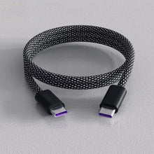 Load image into Gallery viewer, Self Coiling Magnetic Charging Cable with Interchangeable Tips and Braided Protection