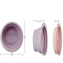 Load image into Gallery viewer, Foldable Silicone Makeup Brush Cleaner Bowl