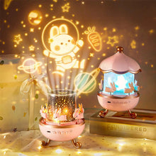 Load image into Gallery viewer, Carousel Projector Night Light With Bluetooth Speaker