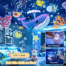 Load image into Gallery viewer, Carousel Projector Night Light With Bluetooth Speaker