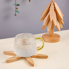 Load image into Gallery viewer, Decorative Wooden Coasters and Trivets - Heat-Resistant Table Mats (4PCS)