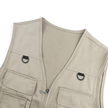 Load image into Gallery viewer, Mens Quick Dry Utility Vest with Zippered Pockets and Mesh Lining for Outdoor Hiking