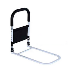 Load image into Gallery viewer, Steel Bedside Support Handle with Padded Hand Grip and Strap Mount for Home Bedrooms