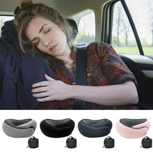Load image into Gallery viewer, Luxury Memory Foam Travel Neck Pillow