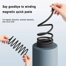 Load image into Gallery viewer, Self Coiling Magnetic Charging Cable with Interchangeable Tips and Braided Protection