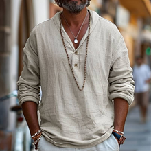 Load image into Gallery viewer, Men's Linen Shirt Popover