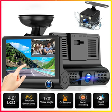 Load image into Gallery viewer, 4" Touch Screen Front and Rear Dash Cam