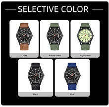 Load image into Gallery viewer, Quartz Watch with Date Display and Luminous Hands, Water Resistant Nylon Band