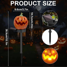 Load image into Gallery viewer, Solar Pumpkin Pathway Lights with Warm White LED and Automatic Dusk Sensor
