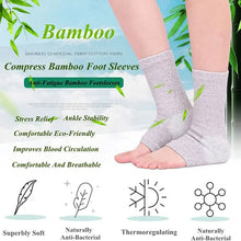 Load image into Gallery viewer, 1 Pair Bamboo Foot Sleeves Compression Socks