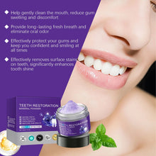 Load image into Gallery viewer, Purple Teeth Whitening Toothpaste and Powder Set