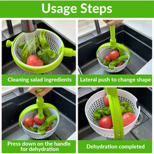 Load image into Gallery viewer, 2 in 1 Salad Spinner Colander