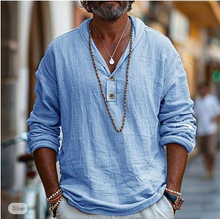 Load image into Gallery viewer, Men's Linen Shirt Popover