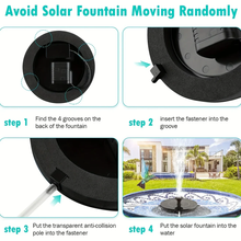 Load image into Gallery viewer, Solar-Powered Bird Bath Fountain
