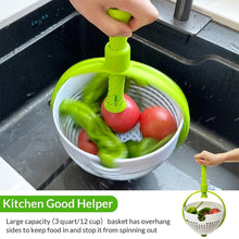 Load image into Gallery viewer, 2 in 1 Salad Spinner Colander