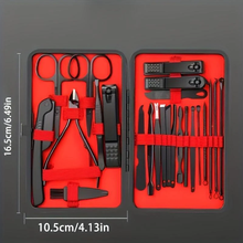 Load image into Gallery viewer, Black Nail Clippers Kit