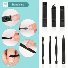 Load image into Gallery viewer, Black Nail Clippers Kit