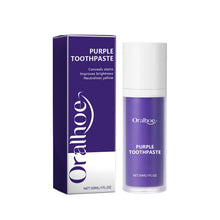 Load image into Gallery viewer, Purple Teeth Whitening Toothpaste and Powder Set