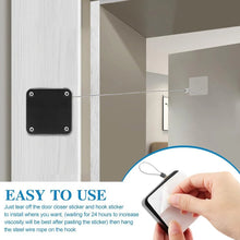 Load image into Gallery viewer, Punch-Free Automatic Door Closer | Adjustable Door Stopper