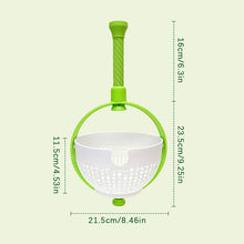Load image into Gallery viewer, 2 in 1 Salad Spinner Colander