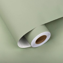 Load image into Gallery viewer, Pure Black Matte Waterproof Removable Self Adhesive Wallpaper for Walls and Furniture