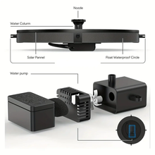 Load image into Gallery viewer, Solar-Powered Bird Bath Fountain