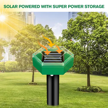 Load image into Gallery viewer, Solar Ultrasonic Mole Repellent Stakes Pack of 4 for Lawns and Garden Beds