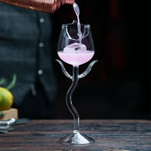 Load image into Gallery viewer, 2Pcs Rose Shaped Wine Glass