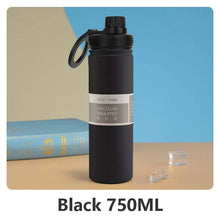 Load image into Gallery viewer, Insulated Stainless Steel Water Bottle with Phone Holder – 750ml